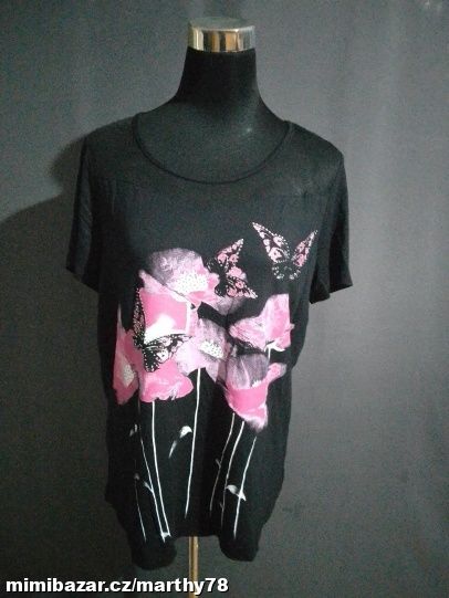 *** ÚŽASNÉ DÁMSKÉ TRIKO S APLIKACÍ, VEL.42/44 ***