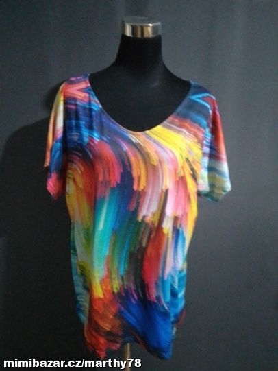 *** MOC KRÁSNÉ DÁMSKÉ VZOROVANÉ TRIKO, VEL.XL ***