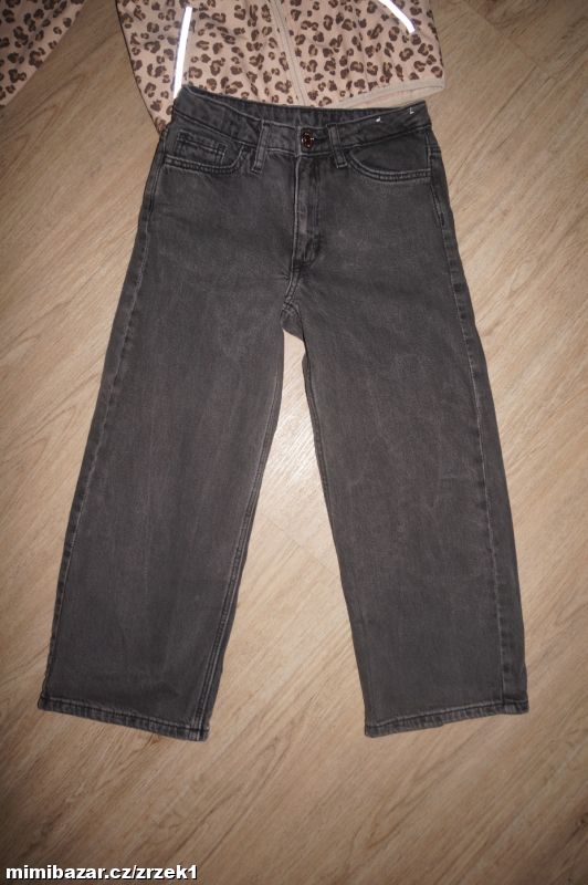 H&M módní široké džíny vel.116