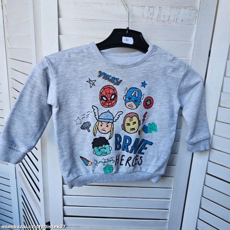 chlapecká mikina 9-12 měsíců 71323