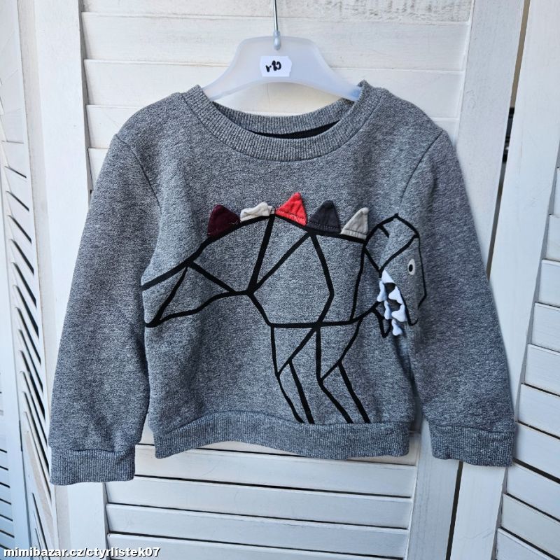 chlapecká mikina Dino 9-12 měs. 71037