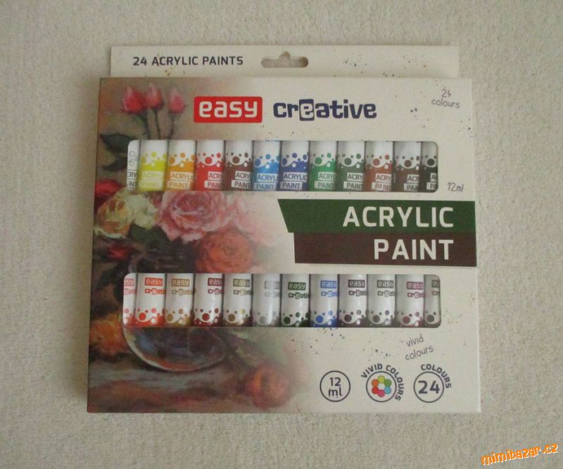 Akrylové barvy 12 ml 24 ks