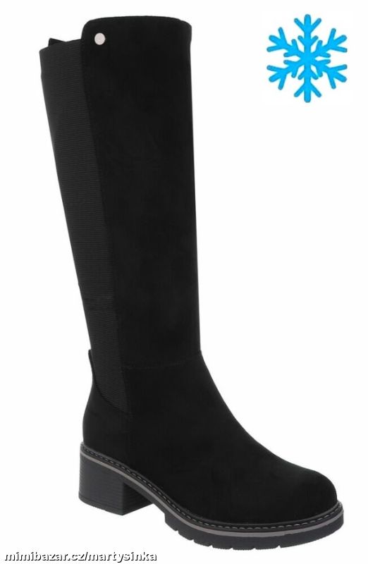 Vysoké zimní kozačky i pro široké lýtko ZIMA 2025