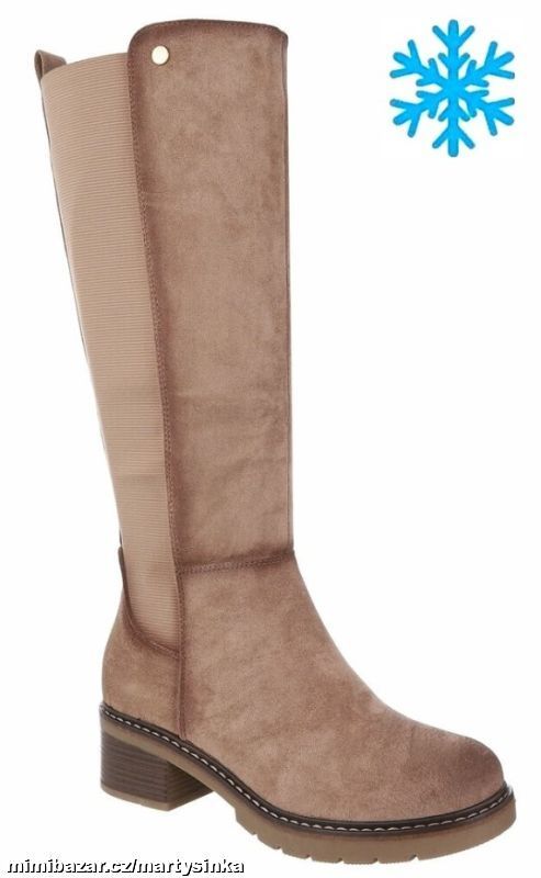 Vysoké zimní kozačky i pro široké lýtko ZIMA 2025