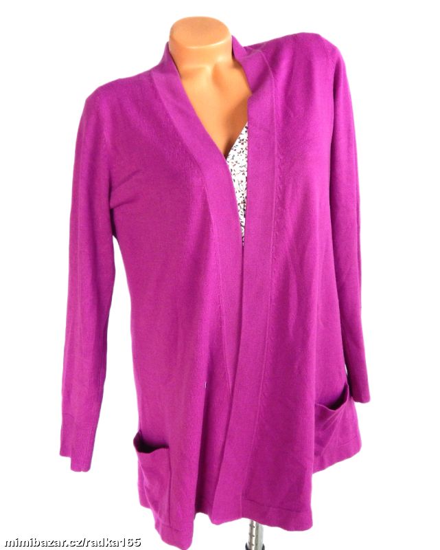 Měkoučký teplý cardigan s kapsami vel.44/46