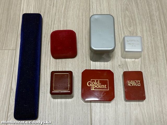 Krabička na šperky, různé druhy