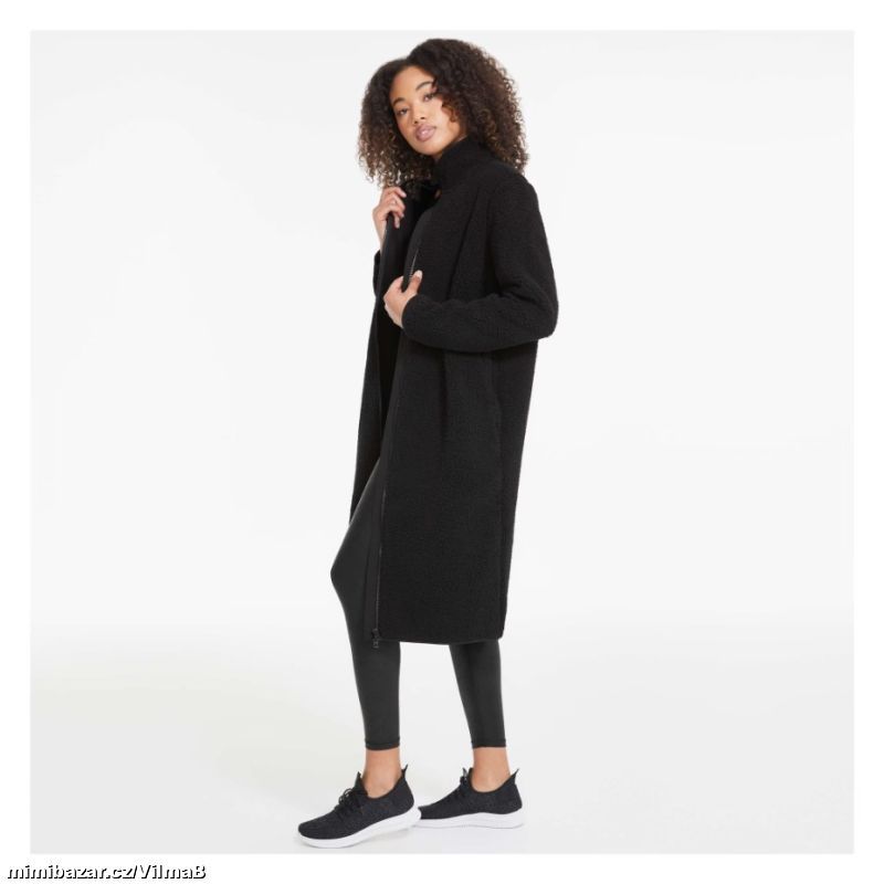 Dámský kabát z plyšového fleecu vel. L