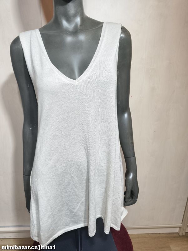 Vesta krémová šaty kašmír hedvábí