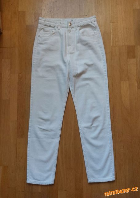 BÍLÉ RIFLE, DŽÍNY, KALHOTY SINSAY