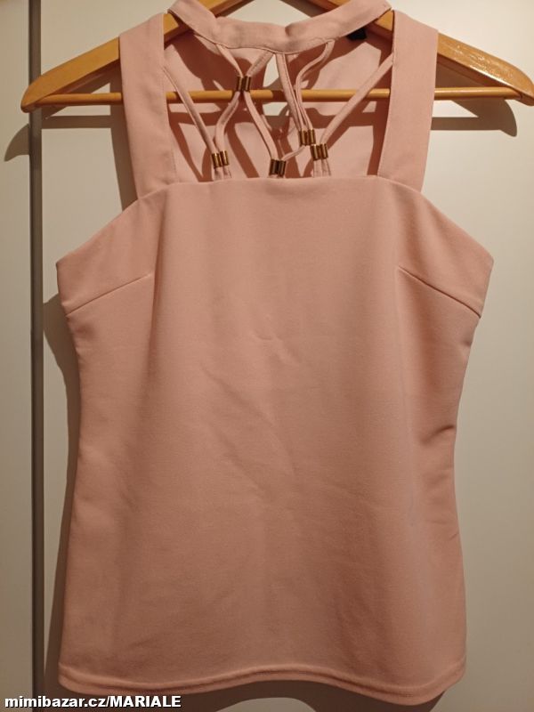 ???????? DÁMSKÝ RŮŽOVÝ TOP???????? M ????????