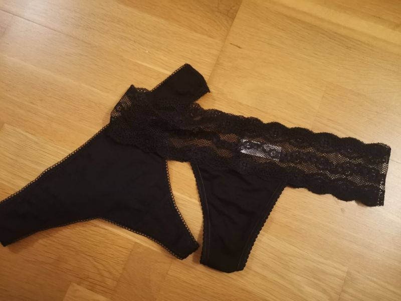 2x tanga černá