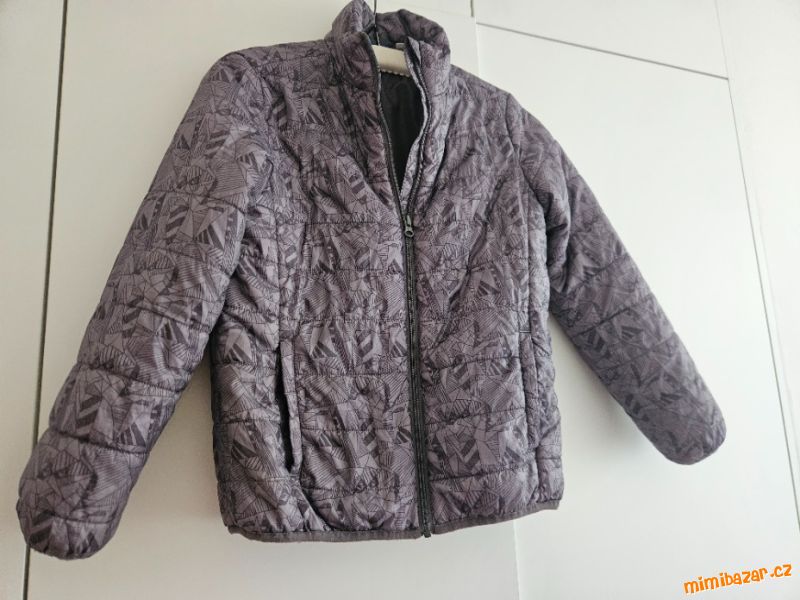 Šedá Zimní bunda pro kluka 146