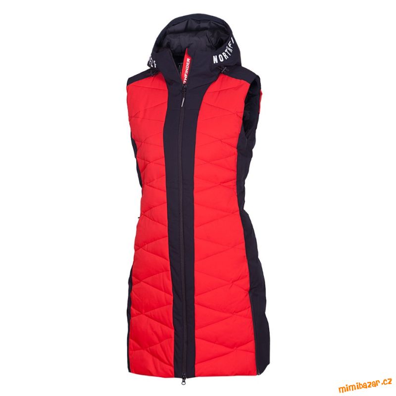 Zimní červeno-černá vesta NORTHFINDER (M)