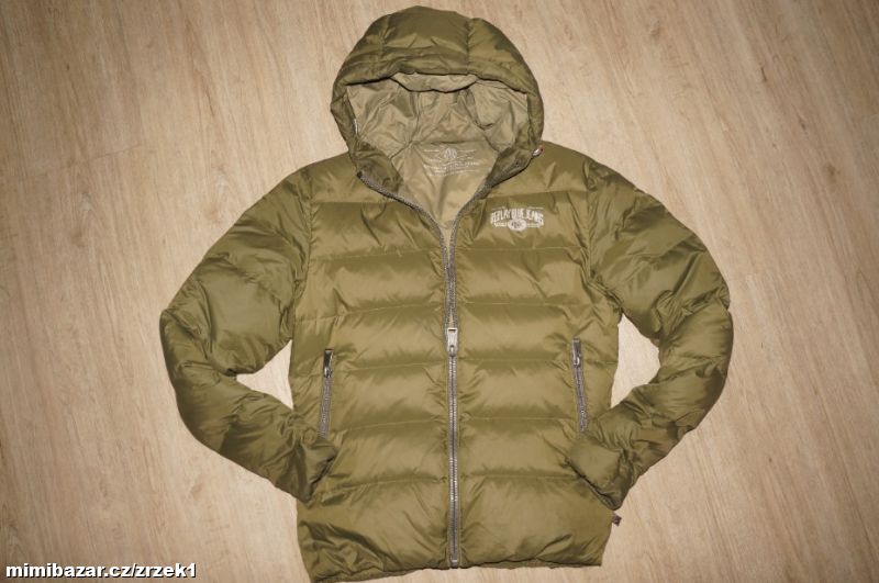 REPLAY khaki pánská péřová bunda vel.M