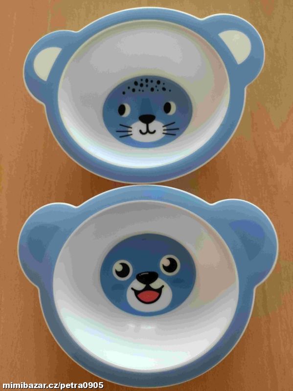 Dětská plastová miska 2 kusy