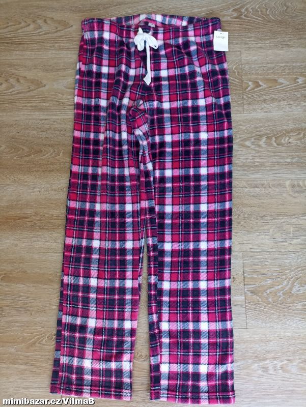 Fleecové pyžamové kalhoty George vel. L