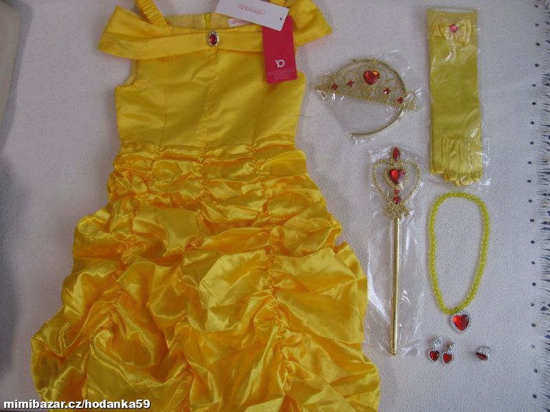 Kostým na karneval-7dílný, princezna Bella