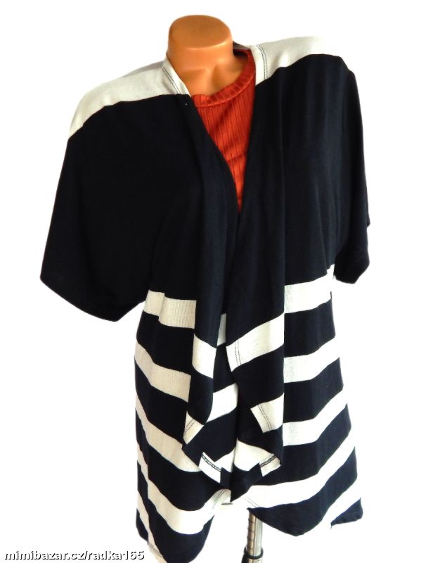Měkoučký cardigan nestejné délky vel.48/50