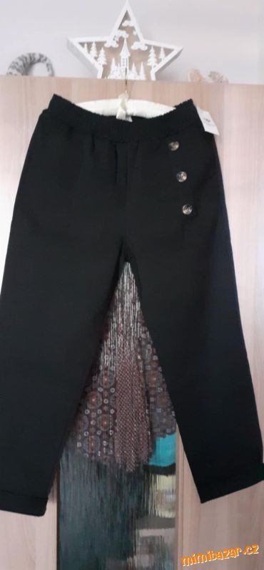 DÁMSKÉ ČERNÉ KALHOTY, VELIKOST 3xl