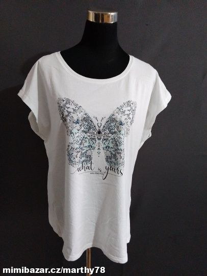 *** KRÁSNÉ DÁMSKÉ TRIKO S POTISKEM, VEL.XL ***