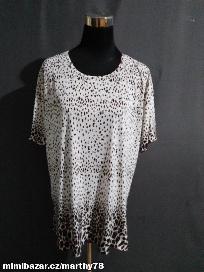 *** MOC KRÁSNÉ DÁMSKÉ VZOROVANÉ TRIKO, VEL.XXL ***