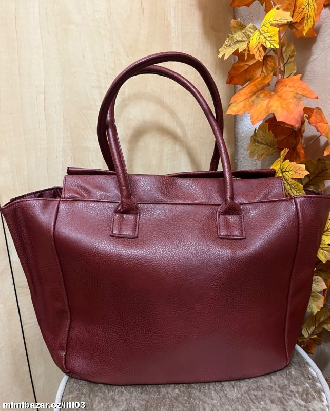 TMAVĚ ČERVENÁ DÁMSKÁ KABELKA AVON