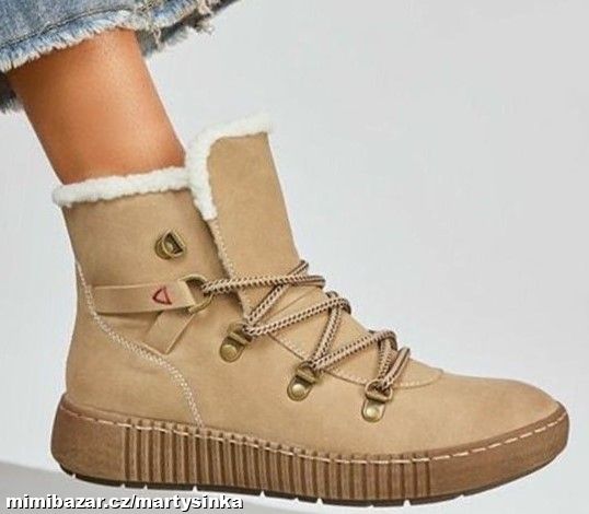 Dámské zimní boty se šněrováním ZIMA 2025