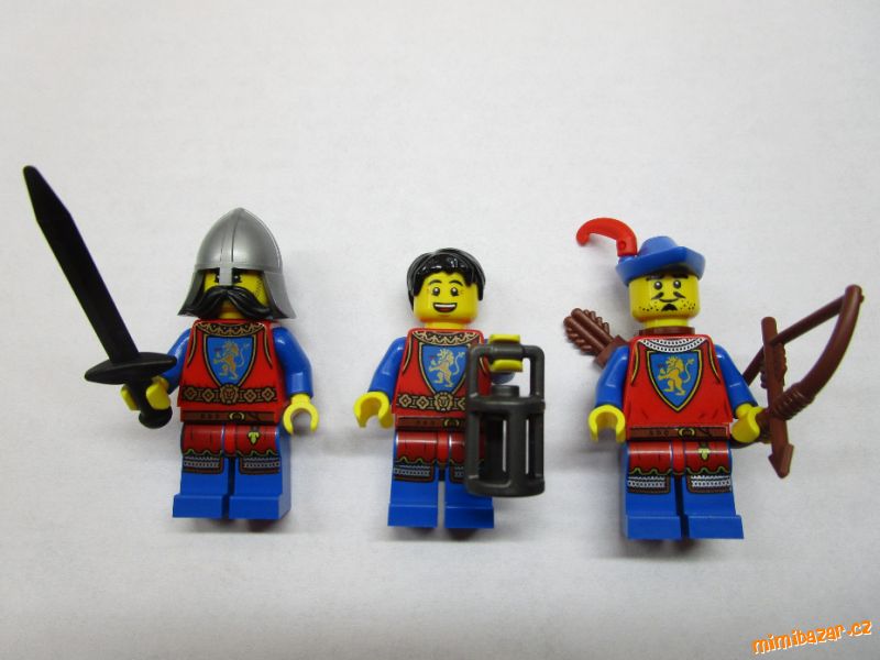 Lego figurky castle Lví král rytíři, kůň, čabraka