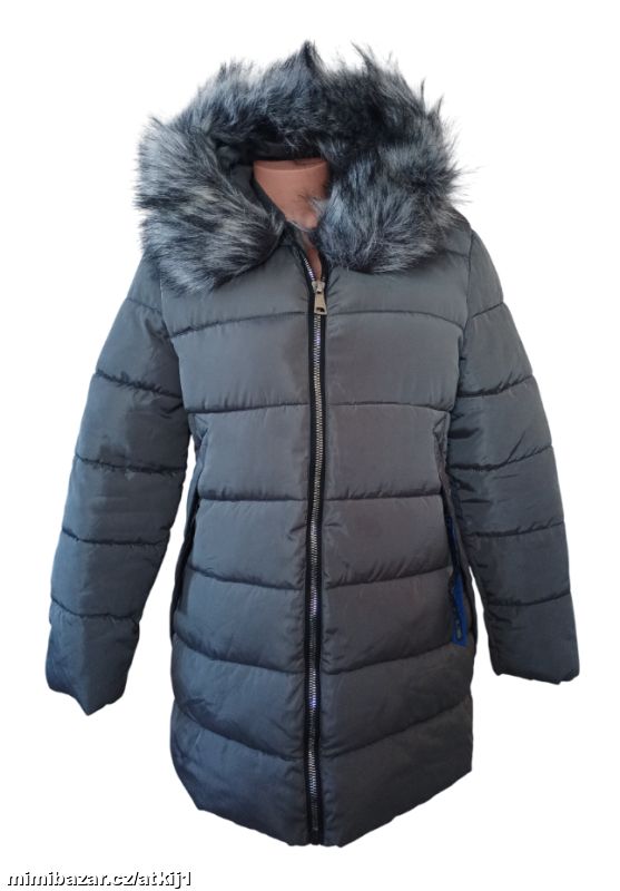 Šedá teploučká bunda vel. 44/46