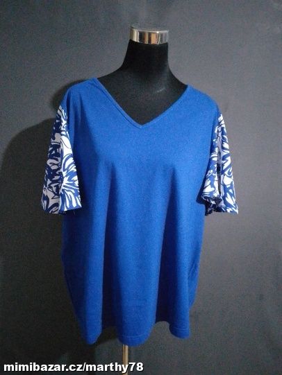 *** KRÁSNÉ DÁMSKÉ TRIKO SE VZOR. RUKÁVY, 4XL ***
