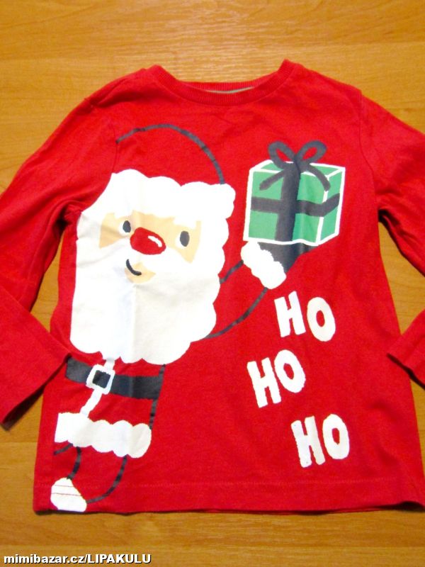 KRÁSNÉ VÁNOČNÍ TRIKO VEL.98-104