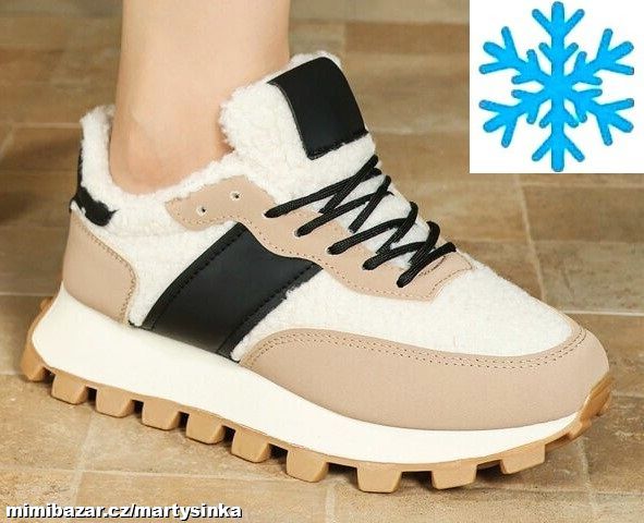 Zimní sportovně elegantní boty / tenisky ZIMA 2025