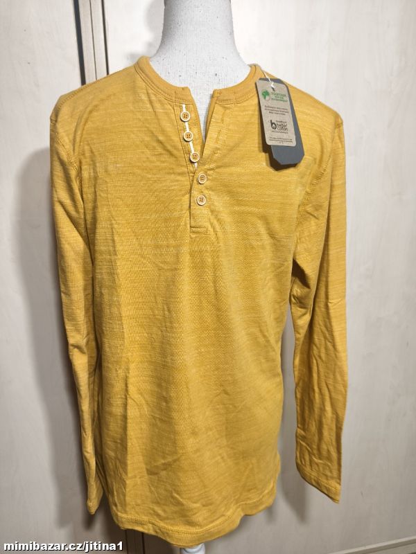 Pánske triko s dlouhým rukávem M bavlna