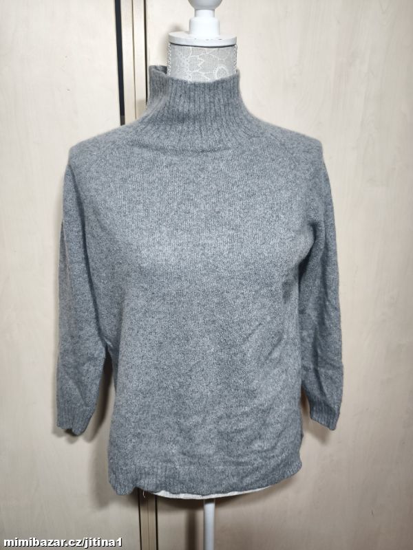 Bartolini kašmírovy svetr šedý vel M