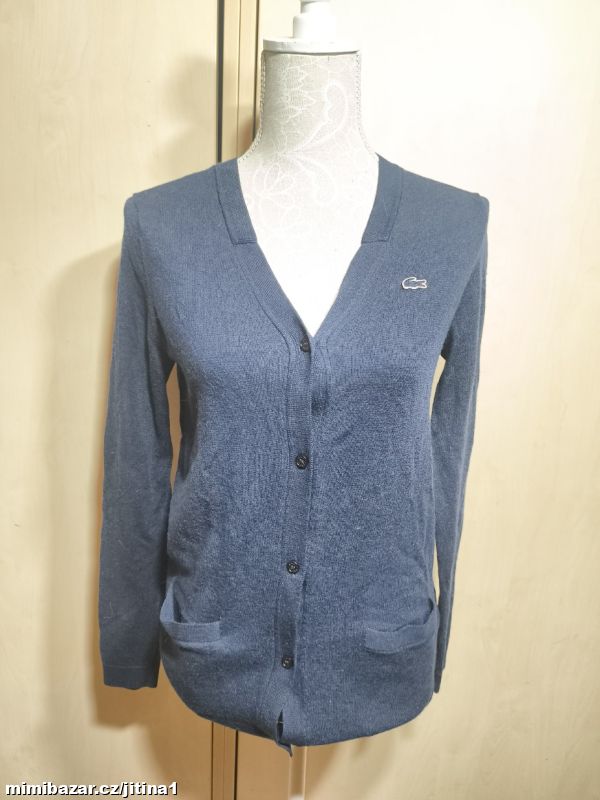 VÝPRODEJ !! Vlněný svetr Lacoste vel M-L