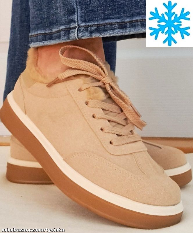 Zimní sportovně elegantní boty / tenisky ZIMA 2025