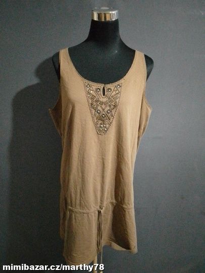 *** SKVĚLÝ DÁMSKÝ TOPÍK S APLIKACÍ, VEL.XL ***