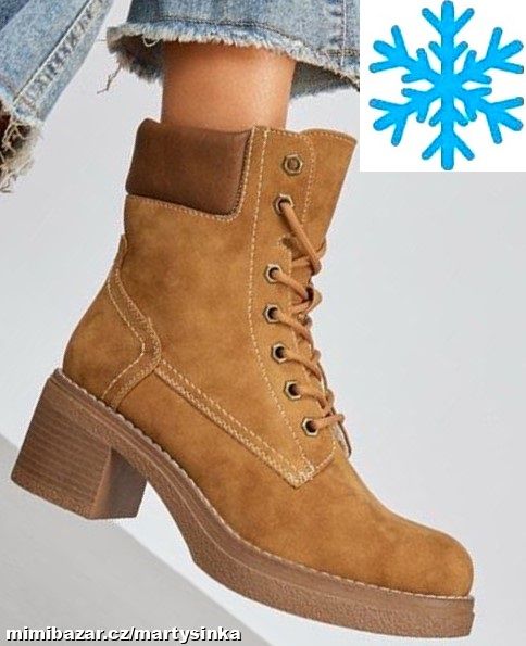 Dámské zimní boty se šněrováním ZiMA 2025