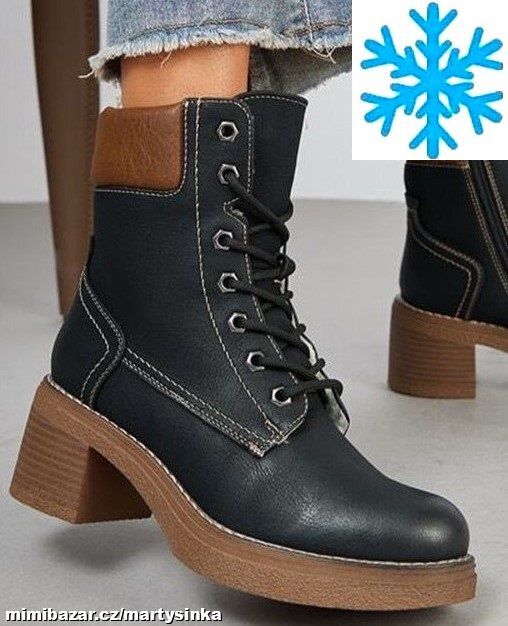 Dámské zimní boty se šněrováním ZiMA 2025