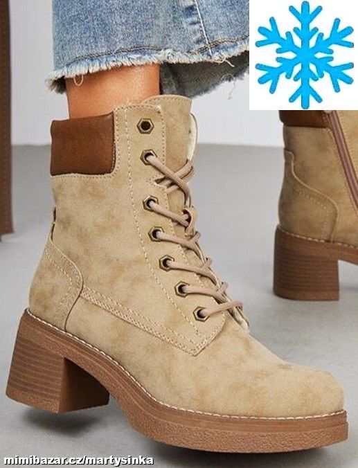 Dámské zimní boty se šněrováním ZiMA 2025