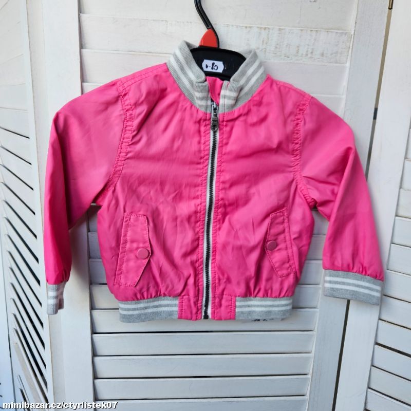 dívčí bunda jaro-podzim větrovka 9-12 měs. 71166