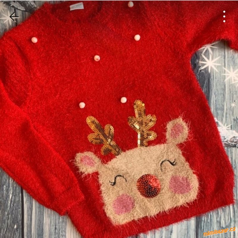 Lindex Vánoční svetr se sobem 4-6 let