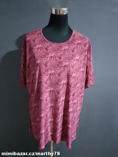 *** KRÁSNÉ DÁMSKÉ VZOROVANÉ TRIKO, VEL.XXXL ***