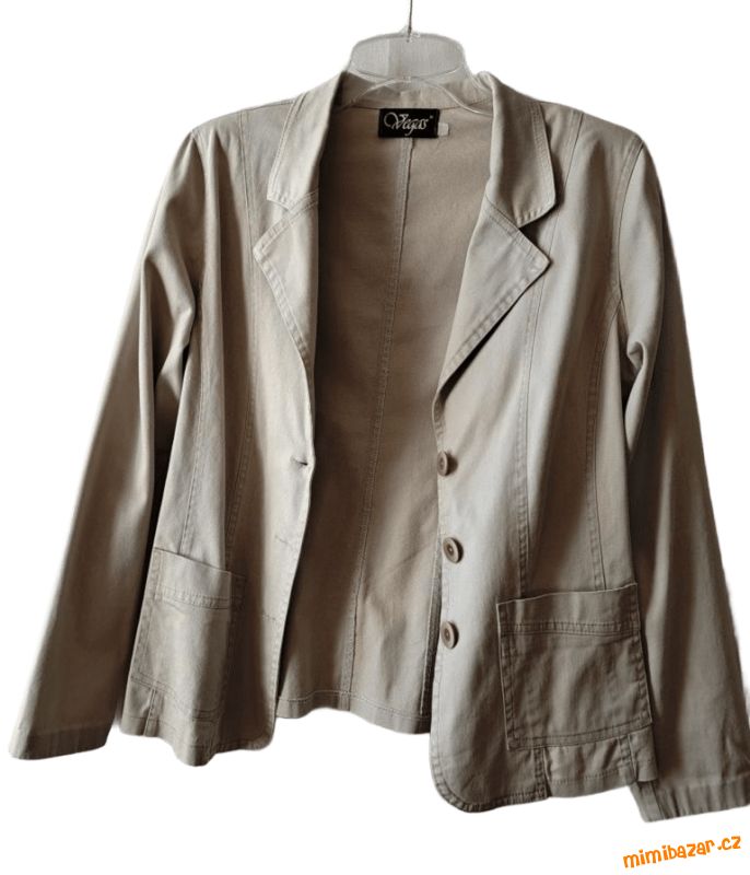 Bežové sako bavlněné