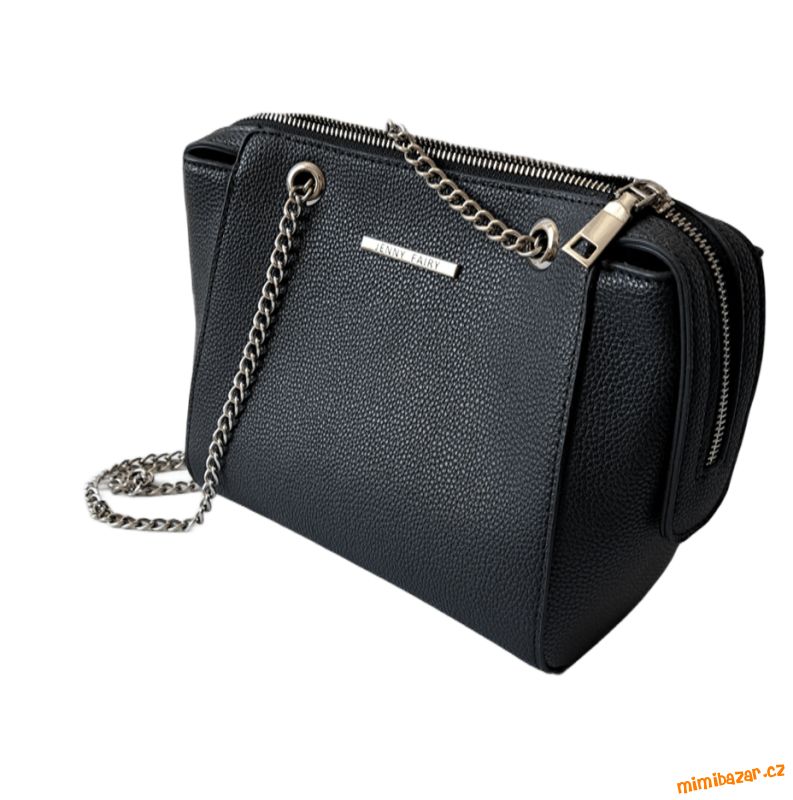 Černá kabelka s řetízkem
