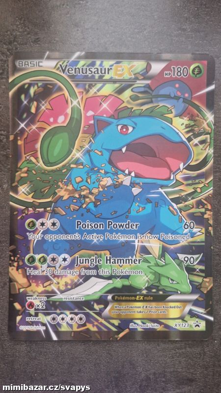 Jumbo karta Venusaur EX, nedokonalá