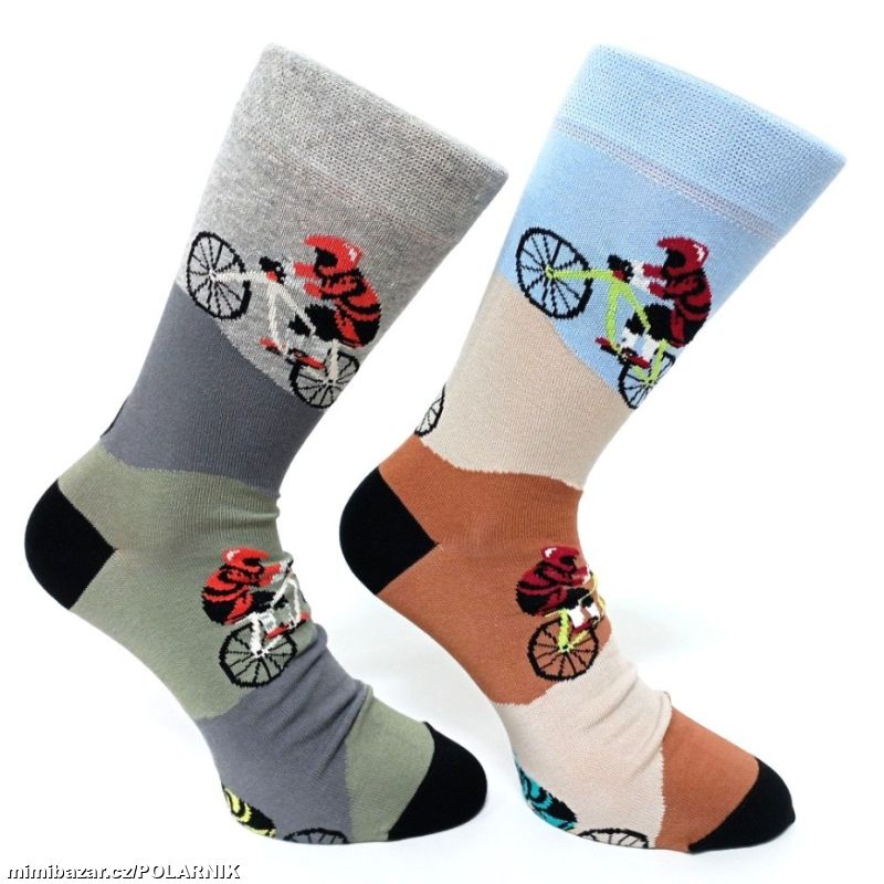 Barevné pánské ponožky BIKER