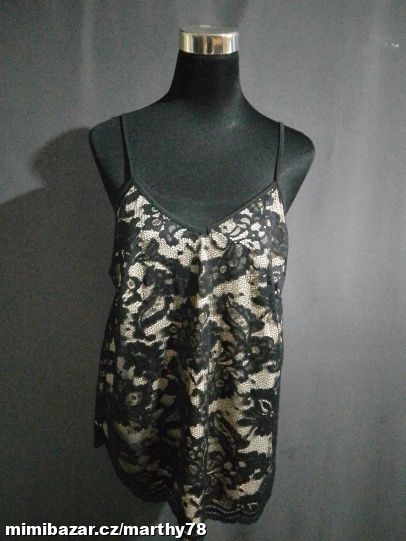 *** KRÁSNÝ DÁMSKÝ TOPÍK S KRAJKOU, VEL.XXL ***