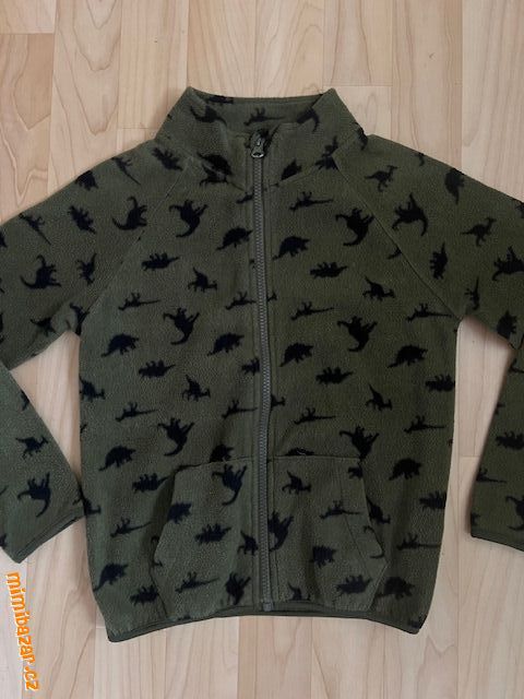 Fleesová mikča s dinosaury