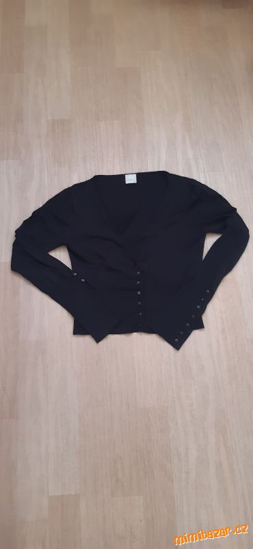 Krásný černý svetřík / kardigan Camaieu